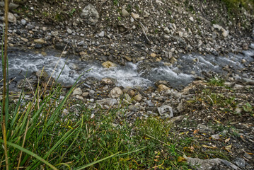 Mountain landscapes, water, and village