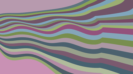 Abstract Wavy Pattern - Multi-Colored Lines Graphic Design - Modern Art Illustration, Background