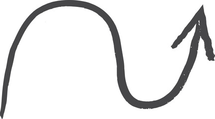 A black arrow is drawn on a white background