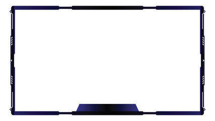 Stream overlay webcam border panel template © ALVAN REMAG