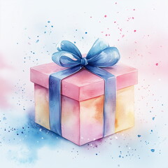 gift box with ribbon bow