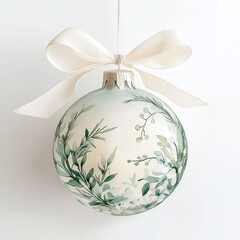 christmas ball on white background