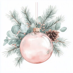 christmas ball on a branch