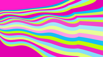 Fun Neon Wavy Lines: Bright & Playful Background for Creative Graphic Projects