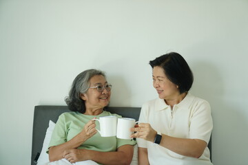 Wake up, drink coffee with friends.