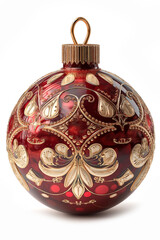 Christmas ball on white background