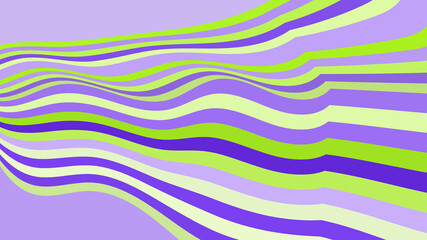 Abstract Wavy Stripes: Lime, Lavender, and Purple - Modern Artistic Design for Creative Projects