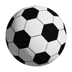 soccer ball on white background