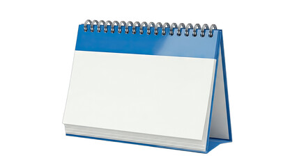 Blank Desk Calendar on White Background