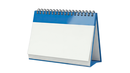 Blank Desk Calendar on White Background