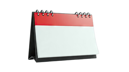 Blank Desk Calendar on White Background