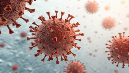 Immunology Research Visual Concept. Microscopic view of immune cells forming geometric defense structures against pathogens, showcasing intricate