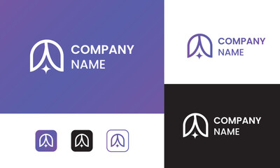 Human technology or human digital, head tech icon symbol, robot tech logo design Set of minimalist justice and pillar logo design 