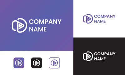 Human technology or human digital, head tech icon symbol, robot tech logo design Set of minimalist justice and pillar logo design 