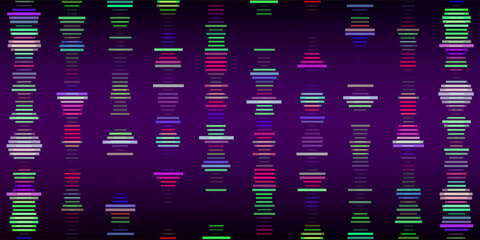 Glitch pixels texture. Video color disintegration. Digital video error. Abstract distortion elements. Retro game background. Pixel noise effect. Vector illustration. © Dul