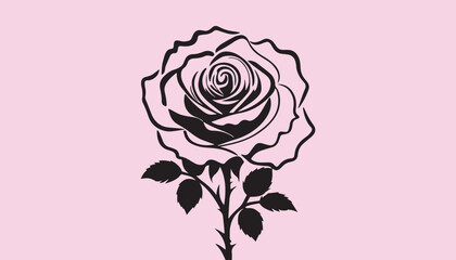 creative rose design using adobe illustrator and vactor ..	