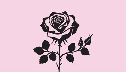 creative rose design using adobe illustrator and vactor ..	