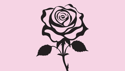 creative rose design using adobe illustrator and vactor ..	