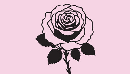 creative rose design using adobe illustrator and vactor ..	