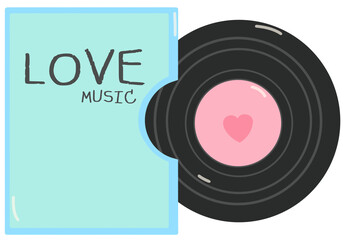 Sweet Love Music Elements Cute Pastel Romantic Set