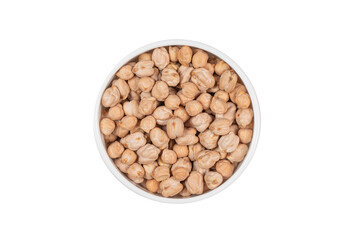 A bowl of dry roasted chickpeas