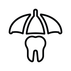 Tooth protection icon