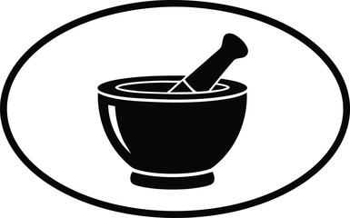 Mortar and Pestle Symbol A Classic Icon for Pharmacy, Medicine, and Herbalism