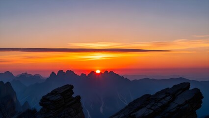 Mountain Sunrise Panorama