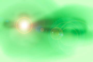 Abstract green background with light source from afar