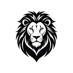Simple lion head logo