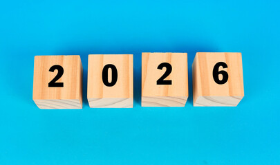 A forward looking 2026 concept represented with numeric blocks symbolizing future planning and upcoming opportunities.
