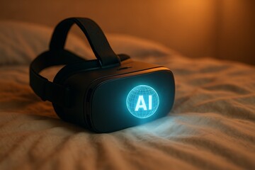 AI Integrated Virtual Reality Headset Concept