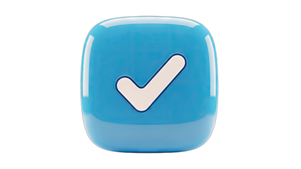 Blue Check Mark Icon - Approved, Verified, or Completed