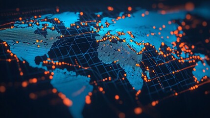 Export business global trade logistics network showcasing international shipping routes freight distribution channels and worldwide commerce flow.