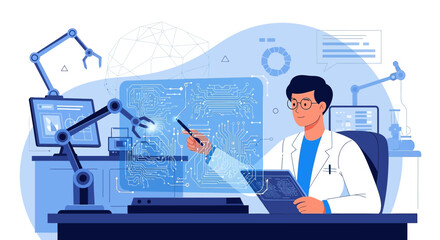 Innovating the future engineer using robotic arms to program a futuristic circuit board