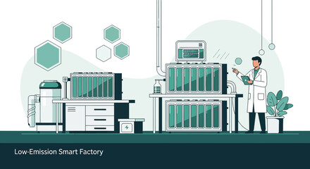 Innovative energy storage solutions in a modern sustainable research laboratory setting
