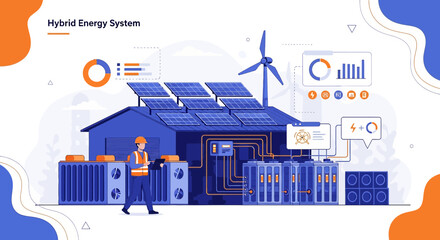 Innovative integration of solar and wind energy systems for sustainable power generation