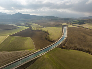 Navarra Canal as it passes through the Municipality of Unciti