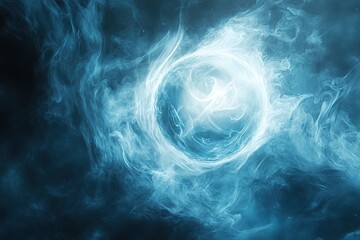 alien lifeform resembling a glowing orb surrounded by swirling mist