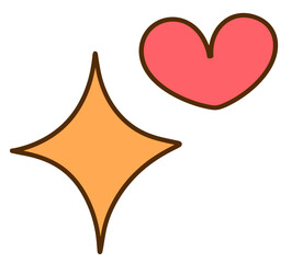 golden star sparkle  icon