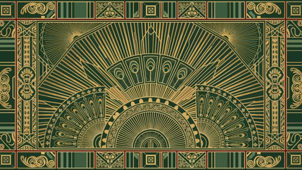 Luxury Art Deco Decorative Pattern Background