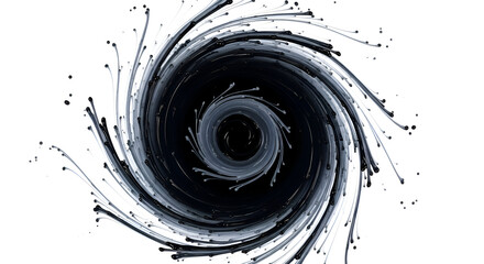 Stunning black and white swirl design for modern branding, perfect for technology, energy, or abstract concepts, dynamic background, great for presentations and websites
