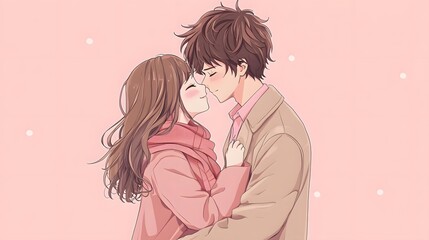 Loving couple embracing is suitable for romantic themes, valentines day, relationship counseling, marriage advice, love quotes, and wedding invitations.