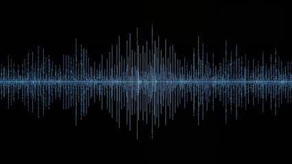 Audio waveform visualization or sound wave display.