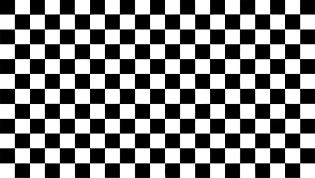 black white checkerboard pattern set