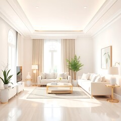 Fototapeta premium living room interior