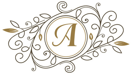 "A" letter logo in new style 