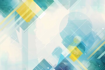 Obraz premium Geometric illustration background with light colors