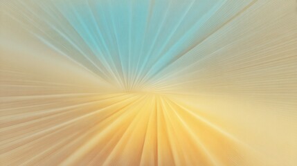 Obraz premium An abstract illustration featuring gradient lines in soft blue and yellow tones, creating a vibrant and dynamic background.