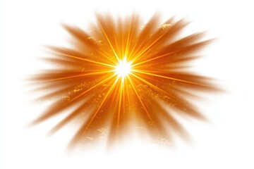 Bright light shines through a dark background creating a stunning visual effect in the center of the space